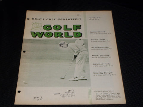 1966 MAY 20 GOLF WORLD MAGAZINE - CLIFFORD ANN CREED FRONT COVER - E 7277