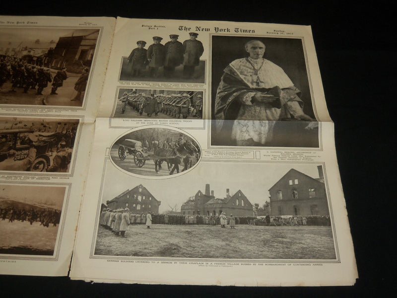 1915 JANUARY NEW YORK TIMES PICTURE SECTION - WORLD WAR I - WWI - NP 5469