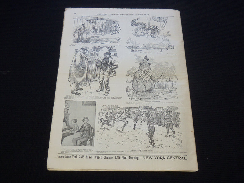 1902 NOV 2 NEW YORK TRIBUNE ILLUSTRATED SUPPLEMENT - YALE UNIVERSITY - NP 9011