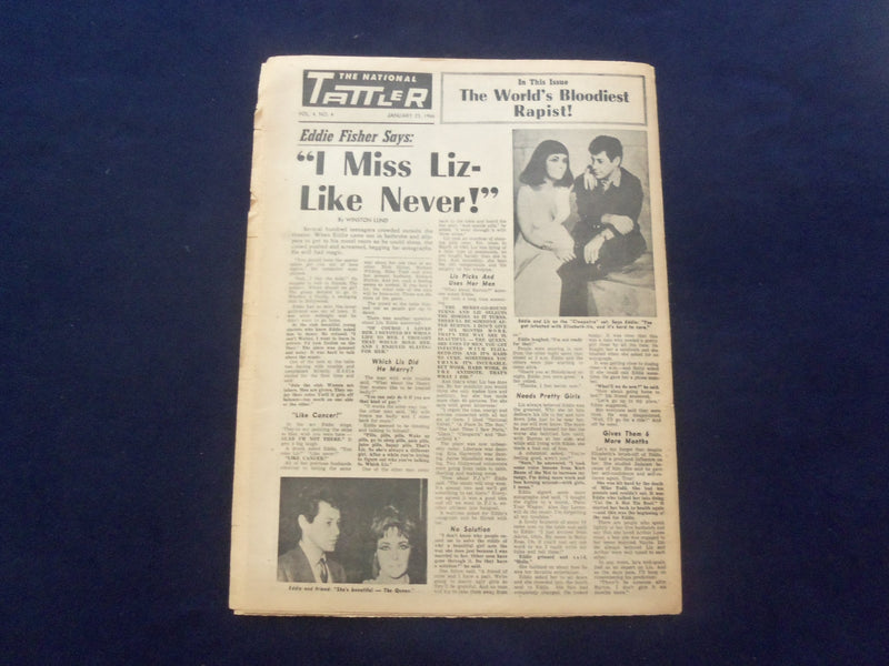 1966 JAN 23 THE NATIONAL TATTLER NEWSPAPER - V.D. AT 6! -YOU MUST READ - NP 6876