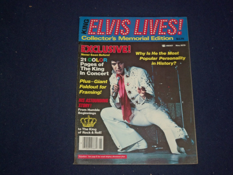 1979 NOVEMBER KING ELVIS LIVES! MAGAZINE-ELVIS PRESLEY-PHOTOS & STORIES -ST 6004