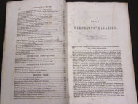 1845 HUNT'S MERCHANTS MAGAZINE AND COMMERCIAL REVIEW LOT OF 6 - WR 241N