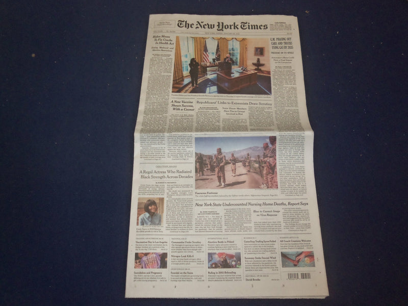 2021 JANUARY 29 NEW YORK TIMES - CICELY TYSON DIED (1924-2021)