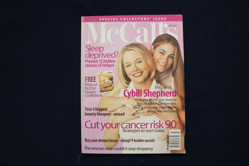 2001 MARCH MCCALL'S MAGAZINE - CYBILL SHEPHERD COVER - E 18168