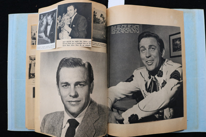 HOWARD KEEL SCRAPBOOKS - LOT OF 2 - E 24958