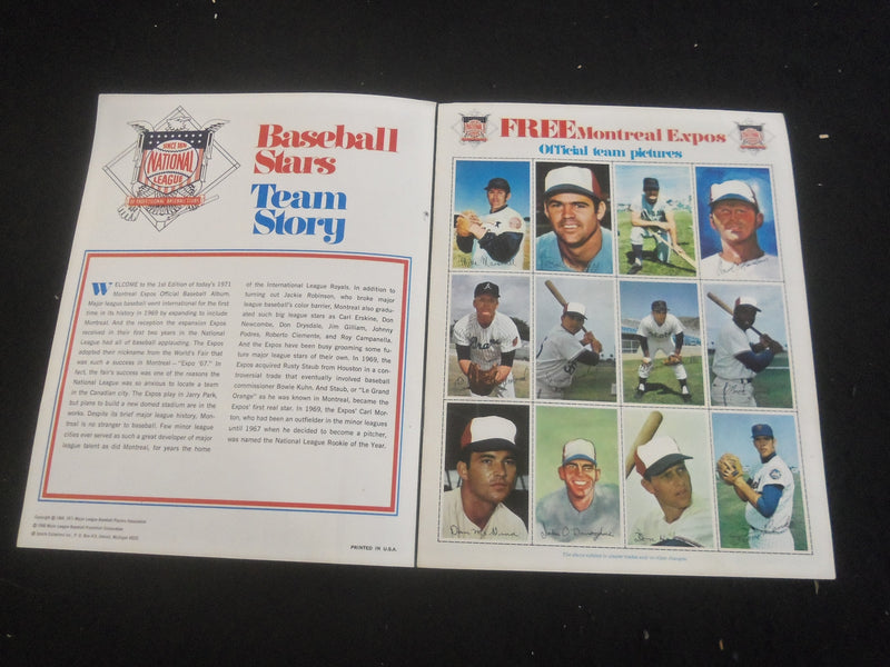 1971 TODAYS MONTREAL EXPOS MAGAZINE - B 6348B