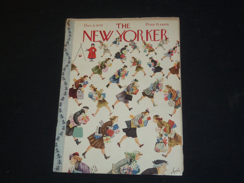 1945 DECEMBER 8 THE NEW YORKER MAGAZINE - ILLUSTRATED COVER - NY 141