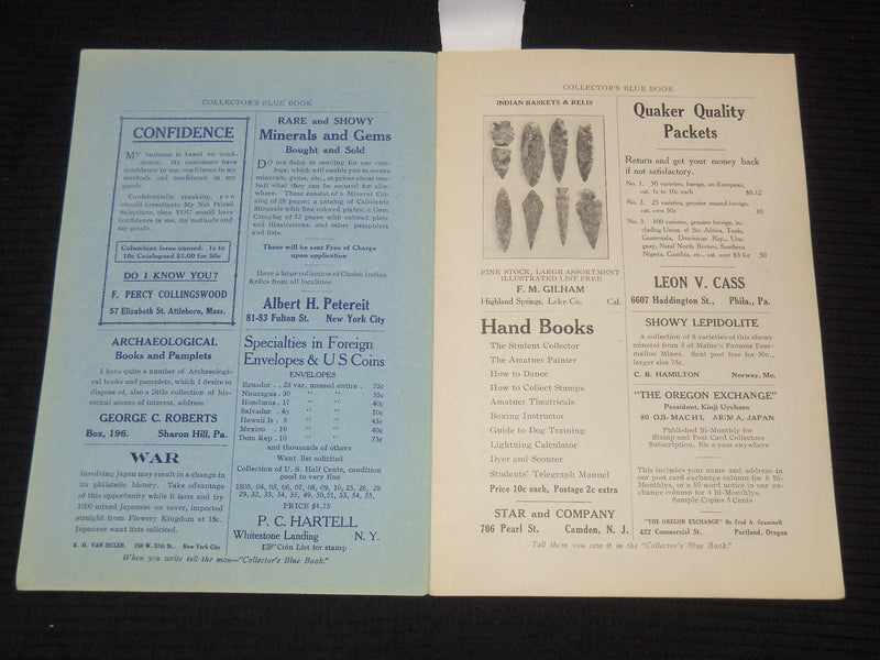 1914 SEPTEMBER COLELCTIONS BLUE BOOK - MAGAZINE FOR COLLCETORS - K 2618