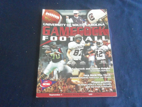 2005 SEP 1 FOOTBALL PROGRAM - UNIV SO. CAROLINA VS UNIV CENTRAL FLORIDA-SP 1216K
