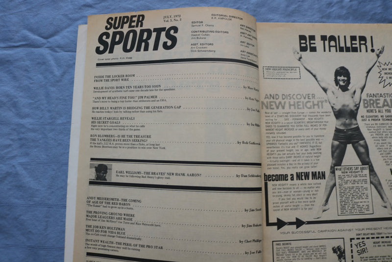 1972 JULY SUPER SPORTS MAGAZINE - WILLIE STARGELL COVER - ST 5507C