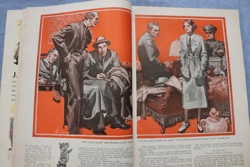 1932 NOVEMBER COSMOPOLITAN MAGAZINE -HARRISON FISHER COVER- GREAT ADS - ST 1001U