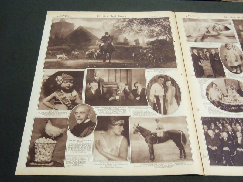 1928 NOV 11 NEW YORK TIMES ROTO SECTION -HERBERT HOOVER PRESIDENT ELECT- NT 6913