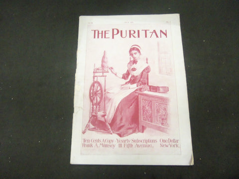 1898 JULY THE PURITAN MAGAZINE - GREAT ILLUSTRATIONS -ST 804