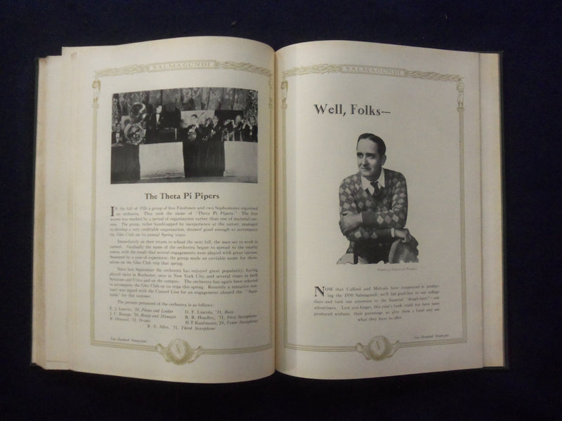 1930 SALMAGUNDI COLGATE UNIVERSITY YEARBOOK - HAMILTON, NEW YORK - YB 1925A