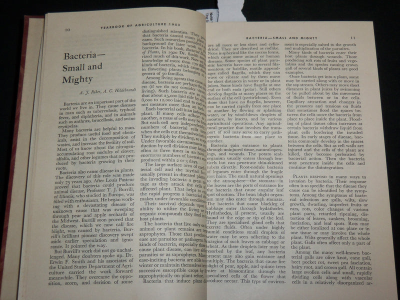 1953 PLANT DISEASES YEARBOOK OF AGRICULTURE HARDCOVER BOOK - KD 6657