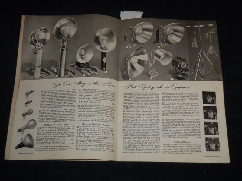 1944-1945 WARDS PHOTOGRAPHIC CATALOG - NICE PHOTOS - J 9137
