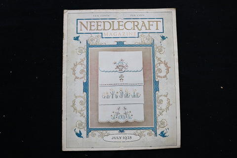 1925 JULY NEEDLECRAFT MAGAZINE - A BEAUTIFULLY ILLUSTRATED COVER - E 9899