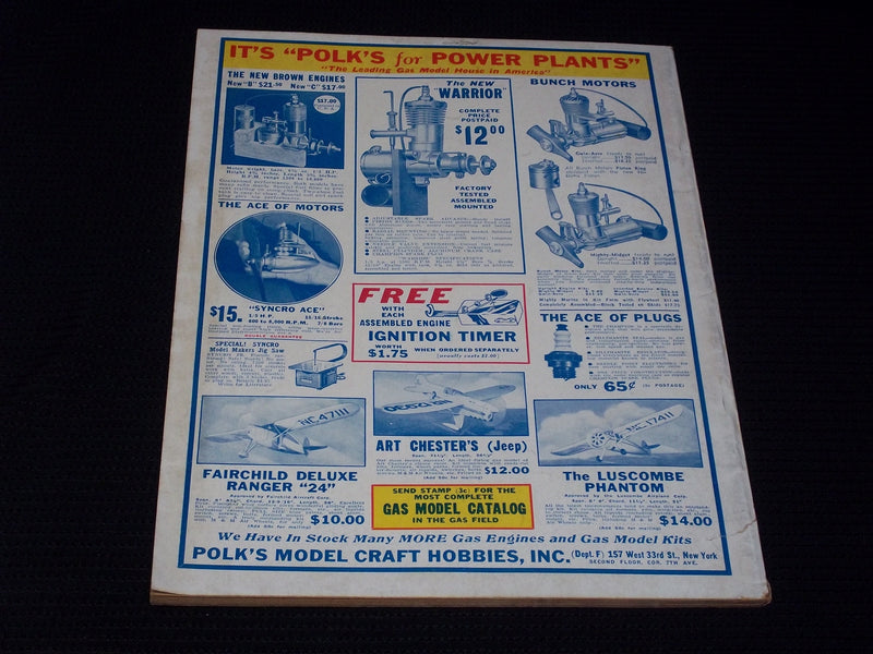 1938 FEBRUARY FLYING ACES MAGAZINE ILLUSTRATED FRONT COVER - E 135
