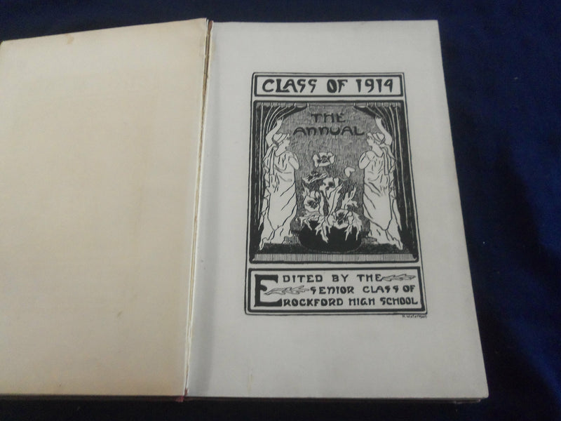 1914 THE ANNUAL ROCKFORD HIGH SCHOOL YEARBOOK - ROCKFORD, ILLINOIS - YB 2593