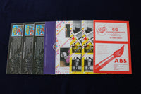 1980'S GANDEY'S CIRCUS PROGRAMS - LOT OF 7 & COLOURING BOOK - O 3525