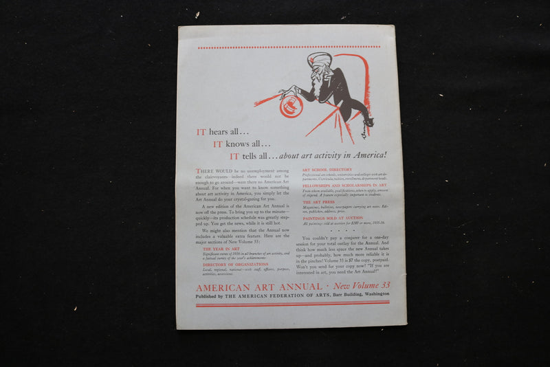 1937 FEBRUARY MAGAZINE OF ART MAGAZINE - DESIDERIO DA SETTIGNANA COVER - E 10225