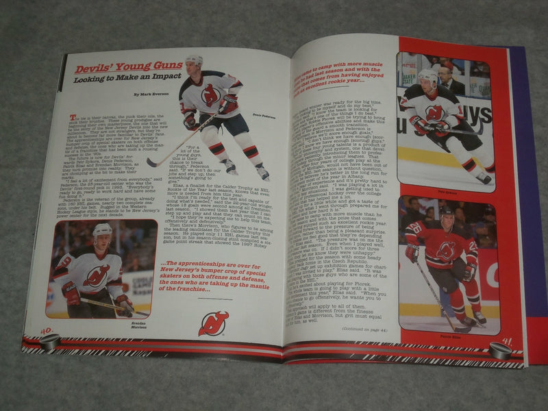 1999 JANUARY 15 CENTER ICE MAGAZINE - NJ DEVILS VS. TAMPA BAY LIGHTNING -ST 6863