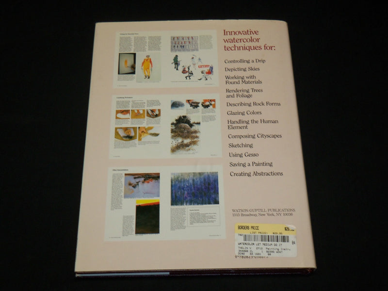 1988 WATERCOLOR LET THE MEDIUM DO IT BOOK BY VALFRED THELIN & BURLIN - I 1940