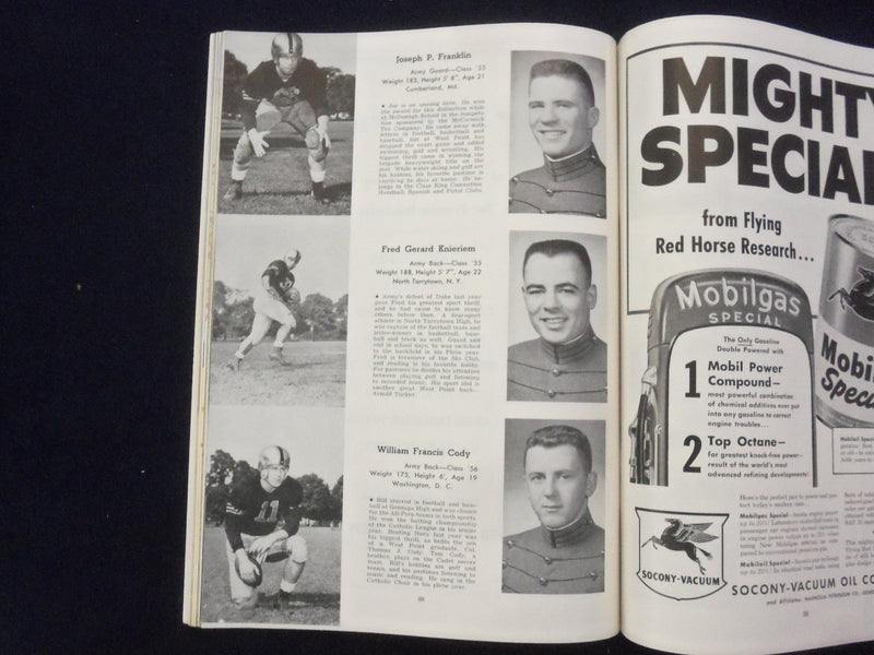 1954 NOVEMBER 27 ARMY-NAVY FOOTBALL PROGRAM-MUNICIPAL STADIUM PHILADELPHIA-K 124