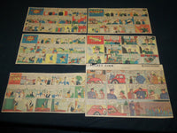 1930'S-1940'S MICKEY FINN COLOR COMIC STRIPS LOT OF 14 - NP 5336