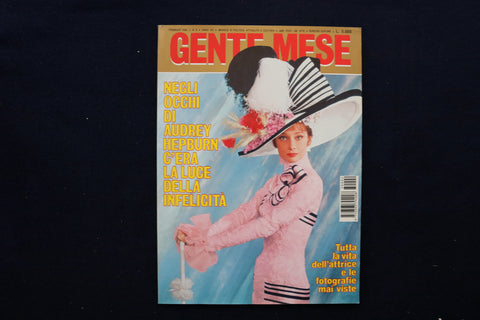 1993 FEBRUARY GENTE MESE MAGAZINE - AUDREY HEPBURN BACK COVER - E 12092