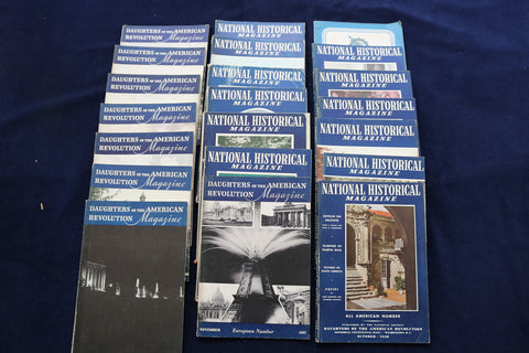 1936-1941 DAUGHTERS OF THE AMERICAN REVOLUTION MAGAZINE - LOT OF 21 - O 3372
