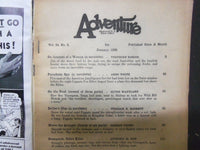 1936 JANUARY ADVENTURE MAGAZINE - SPY NEAR EAST OIL FIELDS - ARED WHTIE - J 5539