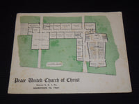 1960'S PEACE UNITED CHURCH OF CHRIST ADAMSTOWN BOOK - J 8092