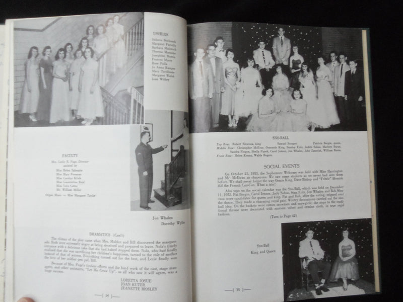 1954 THE MERCURY CENTRAL HIGH SCHOOL YEARBOOK - AUBURN, NEW YORK - YB 3195