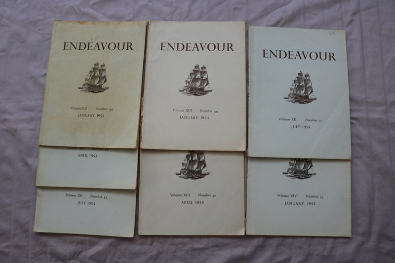 1953-1955 ENDEAVOR QUARTERLY REVIEW MAGAZINE - LOT OF 7 - O 3907