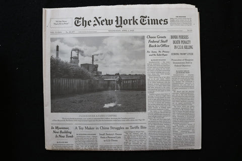 2025 APRIL 2 NEW YORK TIMES - BONDI PURSUES DEATH PENALTY IN C.E.O. KILLING