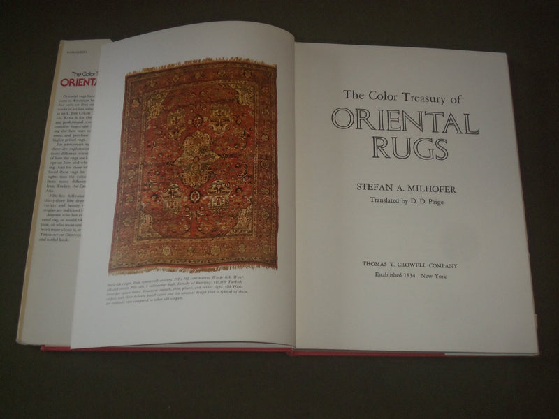 1976 THE COLOR TREASURY OF ORIENTAL RUGS BOOK STEFAN A. MILHOFER - I 1530