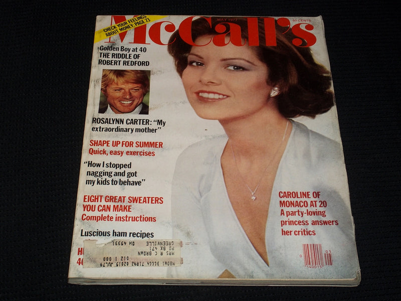 1977 MAY MCCALL'S MAGAZINE - CAROLINE OF MONACO FRONT COVER - E 723