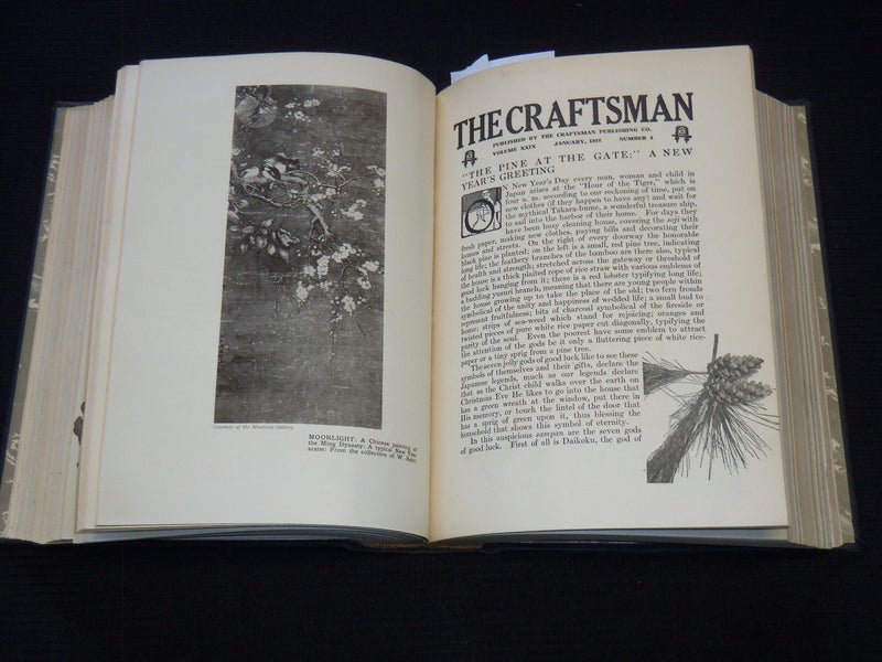1915 OCTOBER-1916 MARCH THE CRAFTSMAN MAGAZINE BOUND VOLUME - KD 7888