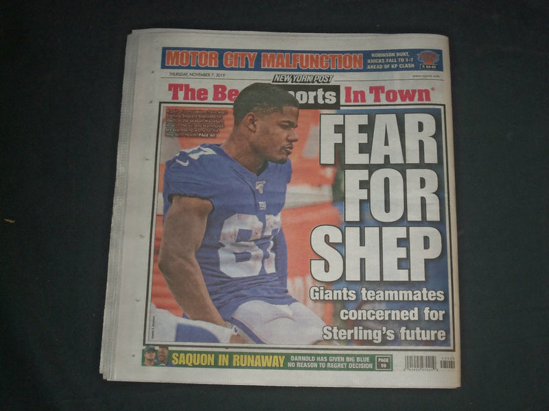 2019 NOVEMBER 7 NEW YORK POST NEWSPAPER - 13 YO SAVED SIBLINGS IN MEXICO ATTACK