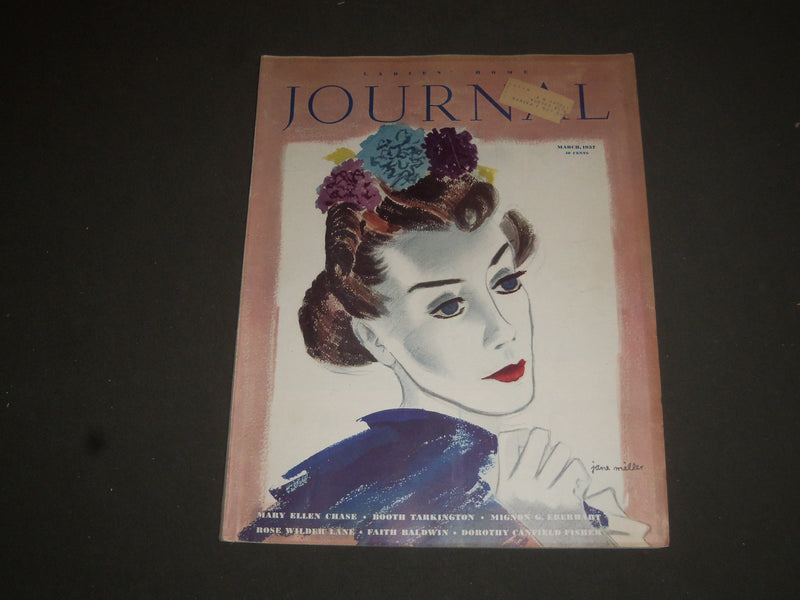 1937 MARCH LADIES HOME JOURNAL MAGAZINE - NICE COVER, STORIES & ADS - SP 7013