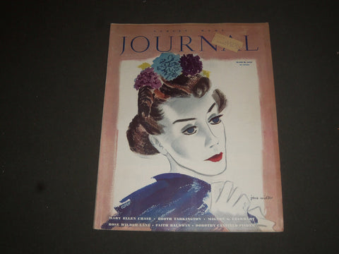 1937 MARCH LADIES HOME JOURNAL MAGAZINE - NICE COVER, STORIES & ADS - SP 7013