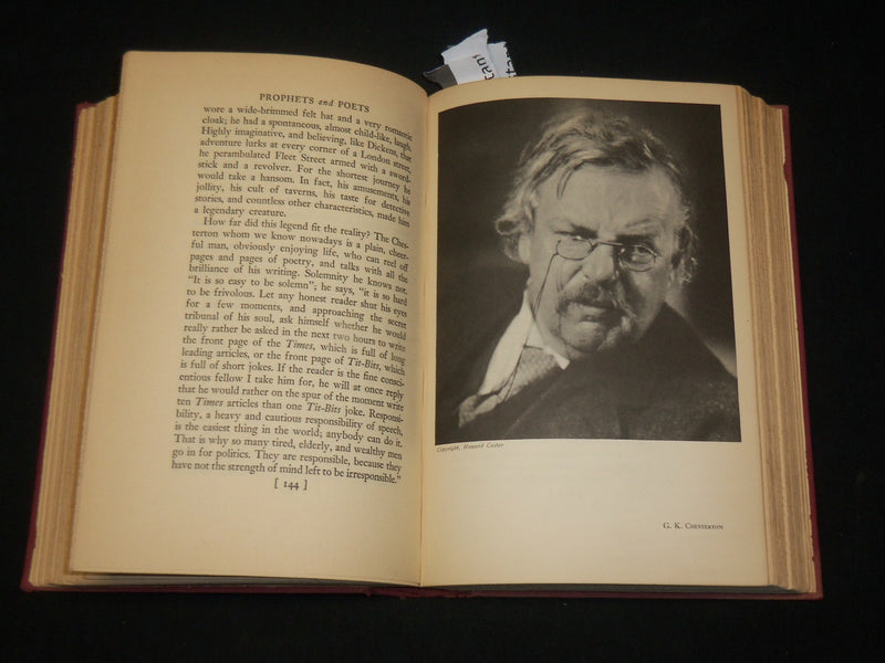 1935 PROPHETS AND POETS HARDCOVER BOOK BY ANDRE MAUROIS - FIRST EDITION- KD 6551