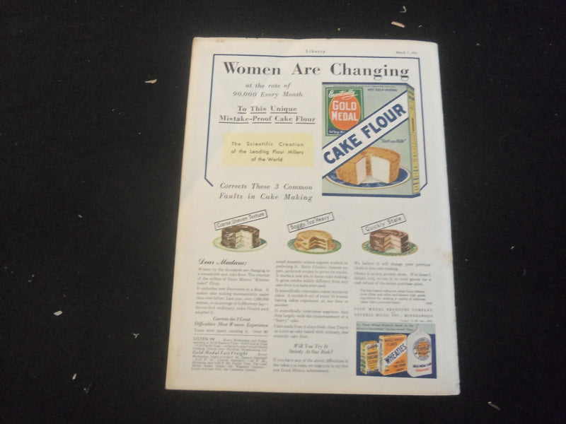 1931 MARCH 7 LIBERTY MAGAZINE - SHOULDER'D HIS CRUTCH - SP 5190E