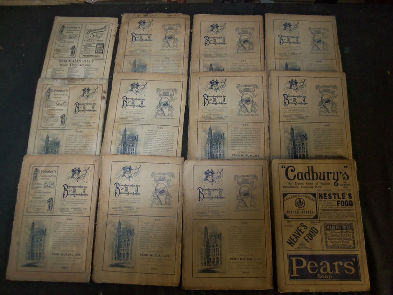1894 THE ENGLISH ILLUSTRATED MAGAZINE - LOT OF 12 - COMPELTE YEAR - WR 1158P