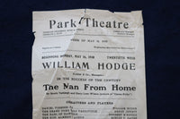 1910 MAY 16 THE MAN FROM HOME - PARK THEATRE - PROGRAM - HODGE - JEWETT - K 1666