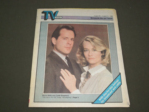 1985 AUGUST 25-31 MINNEAPOLIS STAR AND TRIBUNE MAGAZINE - BRUCE WILLIS - SP 9785