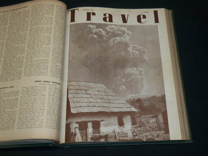 1944 NOV-1945 OCT TRAVEL MAGAZINE BOUND VOLUME - GREAT COVERS - KD 5984
