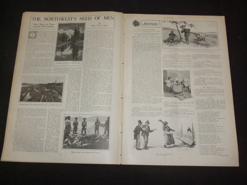 1913 MAY 24 HARPER'S WEEKLY MAGAZINE - INDUSTRIAL SERIES: OREGON - ST 6389