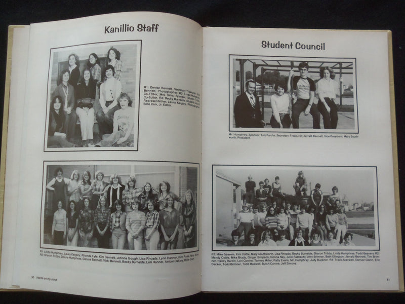 1980 KANILLIO KANSAS HIGH SCHOOL YEARBOOK - KANSAS, ILLINOIS - YB 3355